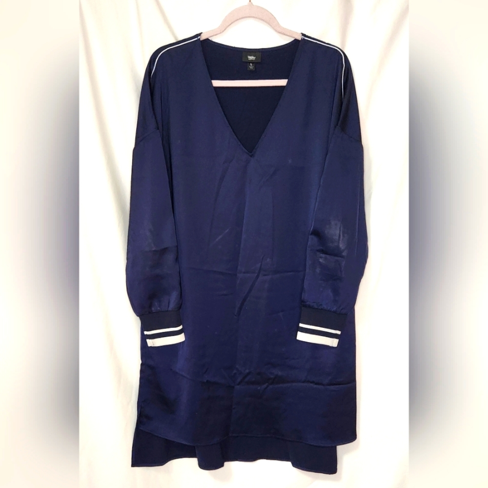 Massimo Sporty Satin Shift Dress size L